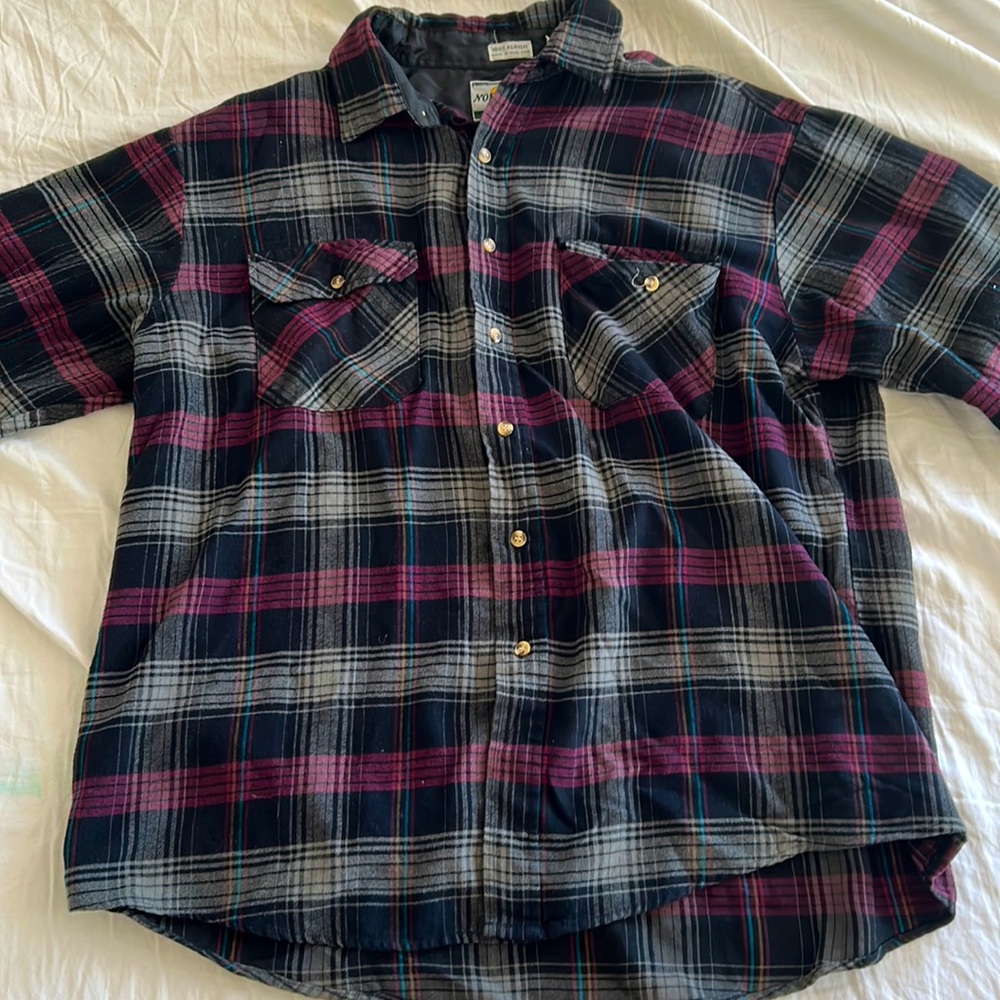Northwest territories purple, gray and black flanne
